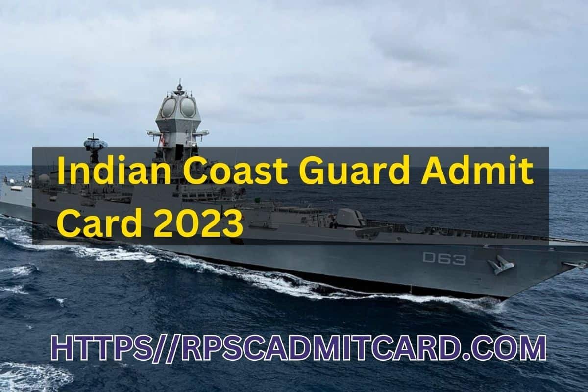 Indian Coast Guard Admit Card 2023 -min