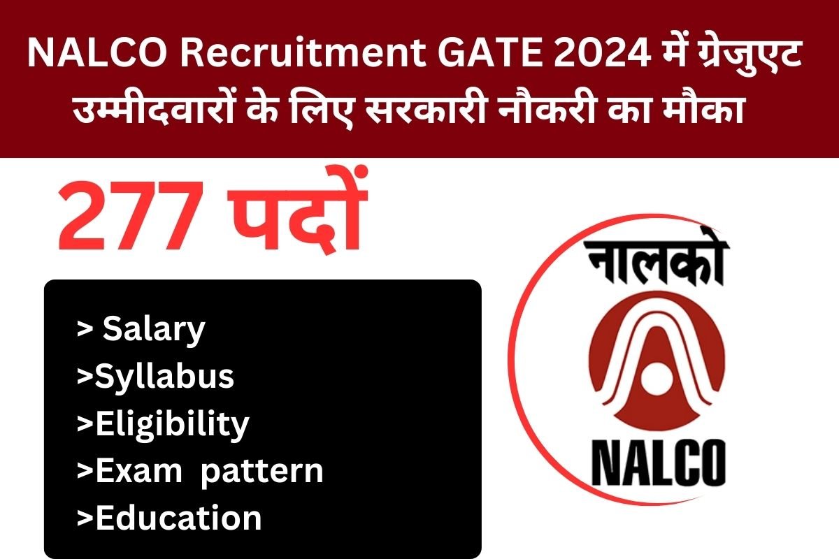 NALCO Recruitment GATE 2024